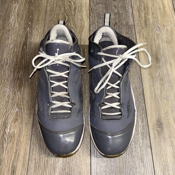 Nike Air Jordan Mens US Size 13 Q FLIGHT Rabbit Grey White Sneaker Shoes - Picture 4 of 12